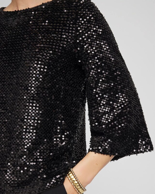Sparkling Sequin Party Tee - image 4